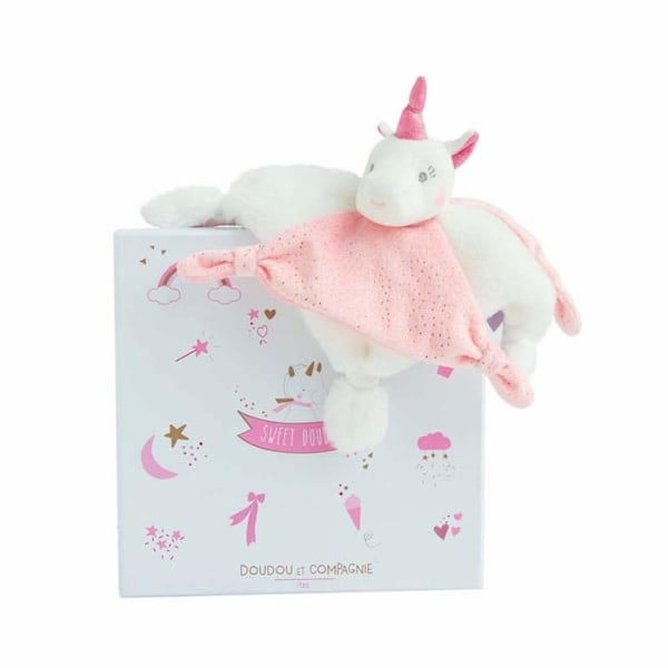 Doudou - DOUDOU ET COMPAGNIE - Vaaleanpunainen yksisarvinen - 22 cm - Tyttö - Lapsi - Vaaleanpunainen Rosa