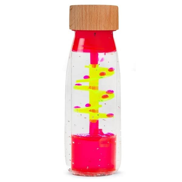 Petit Boum - Sensorisk flaska Move Spirale rosa - COOL KIDS PROJECT Ros