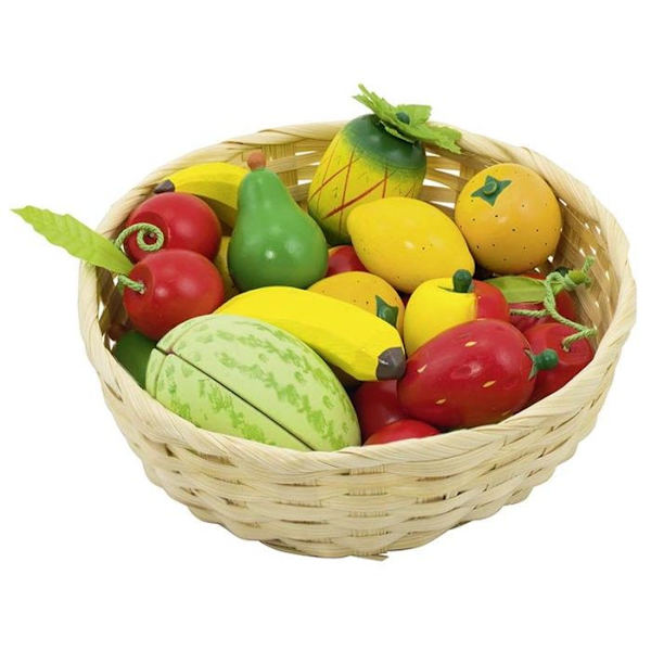 Fruktkorg - GOKI - För barn från 3 år och uppåt - Diameter 21 cm