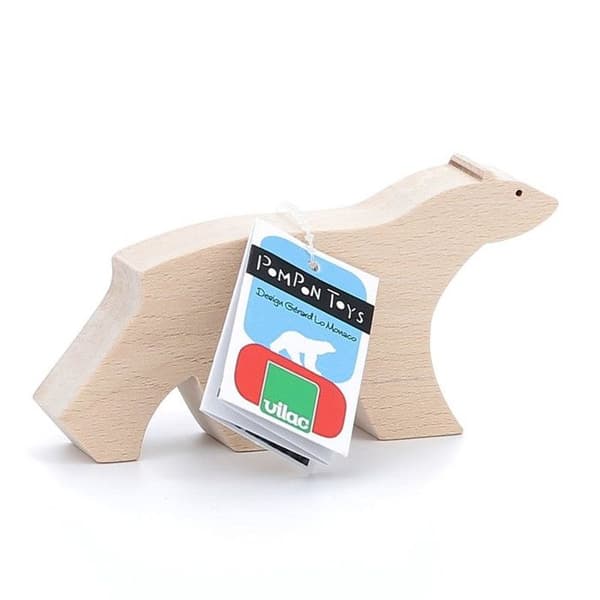 Figuriini - AC-DÉCO - Pompon - Beige - Puu - 8,5x5x2 cm Beige