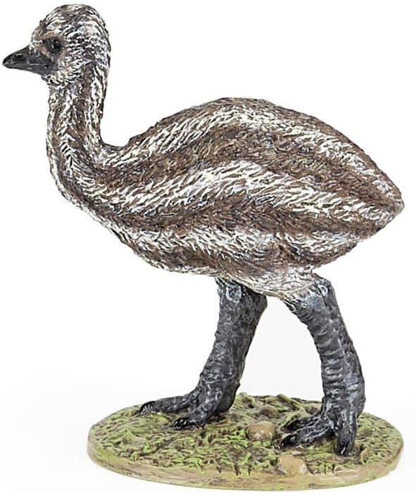 Figurine Baby emu Enfärgad