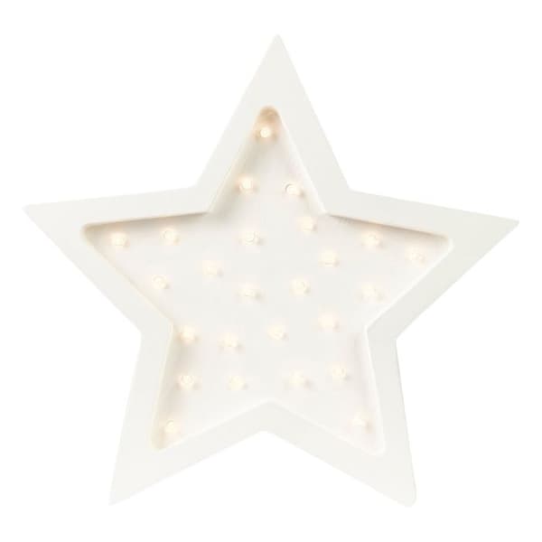 Little Lights - Hvid Stjerne Nattelys Vit