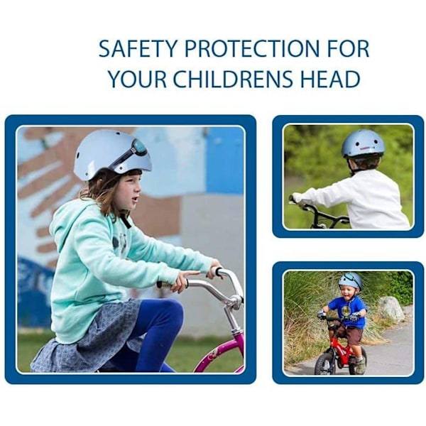 Kiddimoto - Blue Goggle Medium barnhjälm Blå