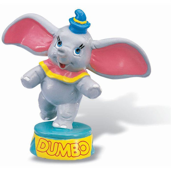 Figuriini Dumbo - BULLYLAND - 7 cm - Harmaa ja vaaleanpunainen - Aikuisille ja lapsille yli 3-vuotiaille Grå och rosa