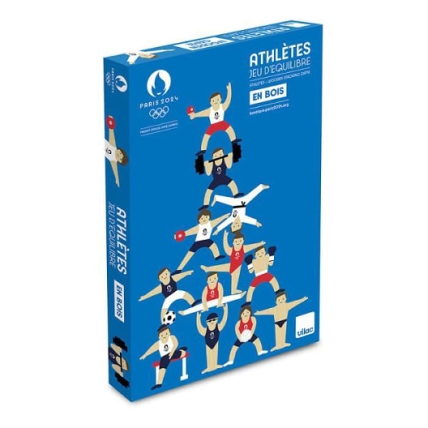 Pedagogiska leksaker - VILAC - 2024 Olympic Athletes balansspel - Blå