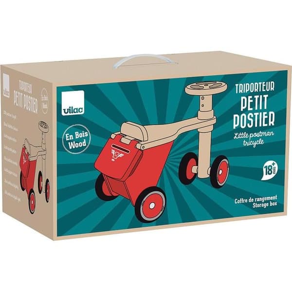 Vilac - Little Postman Scooter Röd