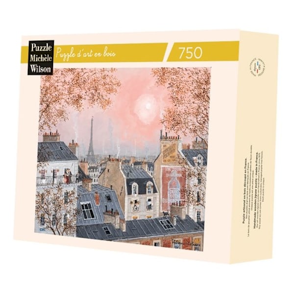 Puzzle Michèle Wilson - Vaaleanpunainen taivas talvella Delacroix - WILSON PELOITTEET Beige