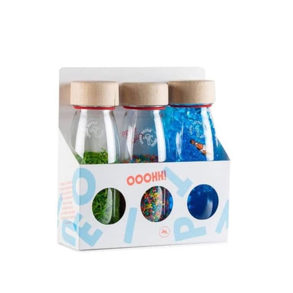 Petit Boum | Set med 3 sensoriska flaskor Eco - Grön - TU Grön