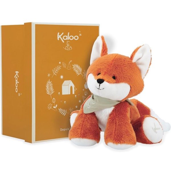 Medium Fox Plyschleksak - KALOO - Paprika - Apelsin - 25 cm - Blandat Orange