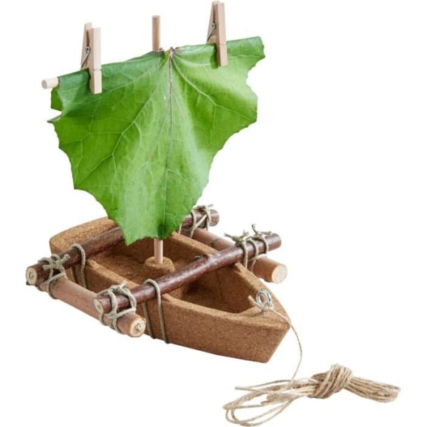 304244 HABA - Terra Kids - Monteringssats för korkbåtar - Byggleksaker - Modellsatser för barn - från 4 år och uppåt