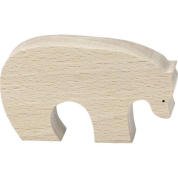 Ours Brun Pompon - 8,6 x 5 x 2 cm - Beige Beige