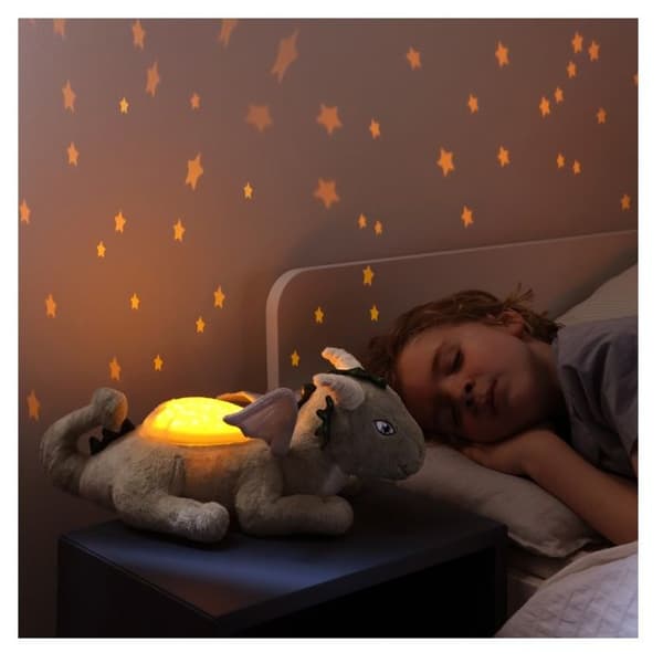 Cloud b - Plys natlampe stjerneprojektor Drage - BTL DIFFUSION Grön