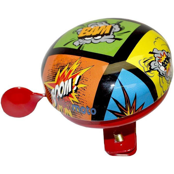 Kiddimoto - Sonnette Pyörä Comic Röd