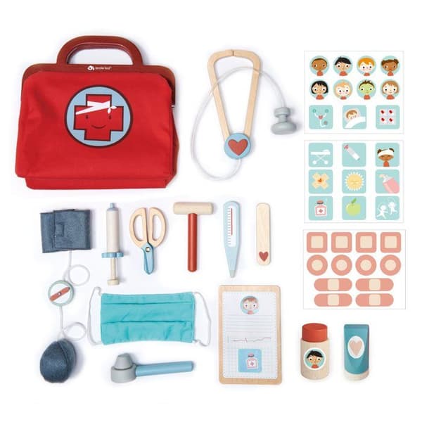 Tender Leaf Toys - Doctor's Suitcase - DAM Röd