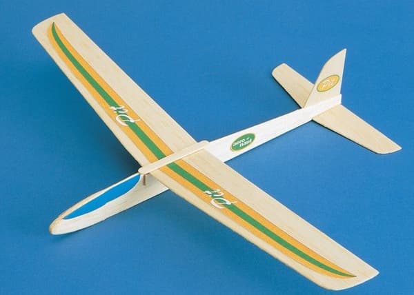 Svævefly - Aero-naut - Pit - Balsa træ sæt - Let at samle - Til børn fra 10 år Beige
