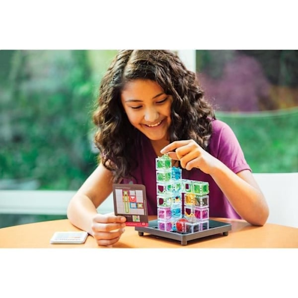 Gravity Maze logikspel, Brain teaser, Ball circuit-Construction, 60 utmaningar, från 8 år gammal-Ravensburger, 76433, ThinkFun Flerfärgad