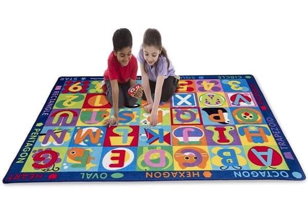 Melissa & Doug - Gigantisk ABC-123 tæppe Röd