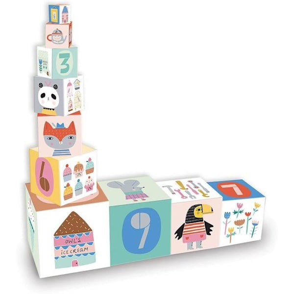 Cubes gigognes Vilac Suzy Ultman - Numérotés de 1 à 10 - Enfant - Bleu Vit