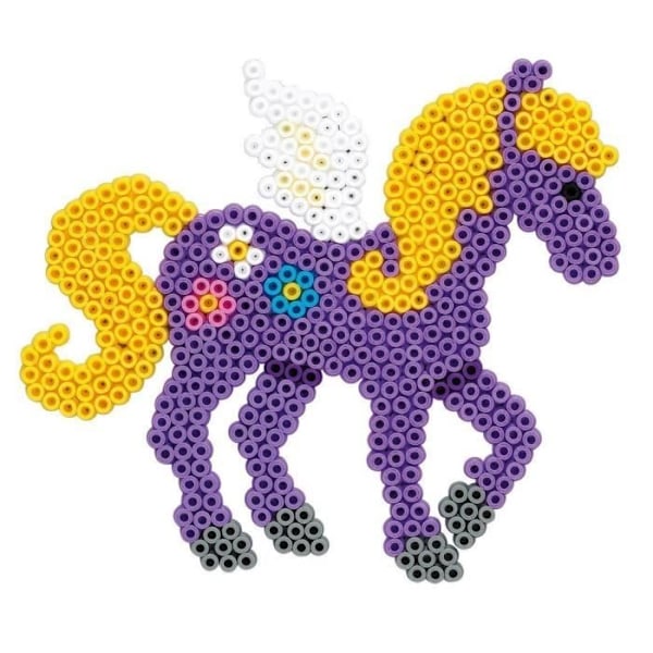 HAMA presentförpackning - Magic Horses - 4000 pärlor + 2 tallrikar - Kreativ leksak för barn från 5 år och uppåt Flerfärgad