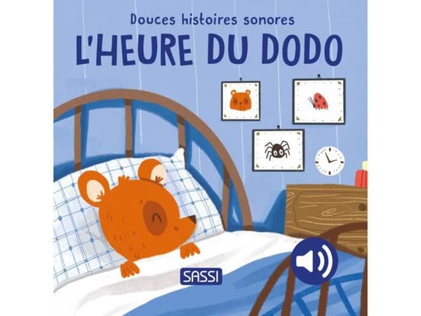 Lydbog til børn - SASSI - Døgnets time (Bløde lydhistorier) - Marineblå - Forfatter L'Heure Du Dodo marinblå