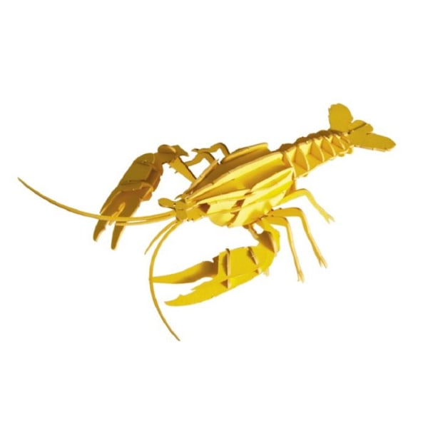 Fridolin - 3D-modell i papper Hummer Blå