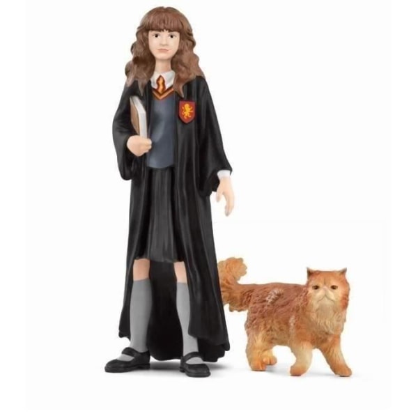 Hermione och Crookshanks, figur från Harry Potter®-universum, för barn från 6 år och uppåt, 3 x 3 x 10 cm - schleich 42635 WIZARDING