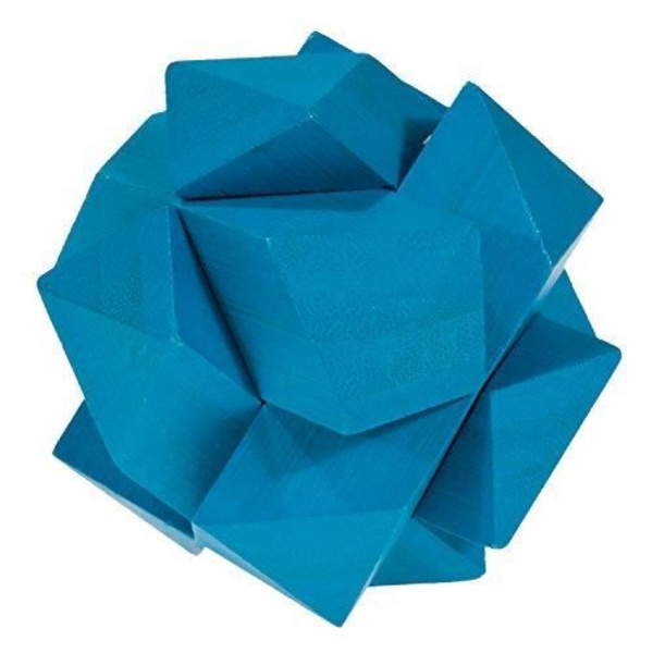3D bambu pussel - Blue Angular Knot - För barn och vuxna - Blandat - Från 9 år Blå