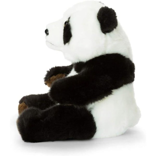 Plyschleksak - WWF - Sittande panda - 22 cm - För baby Svartvitt