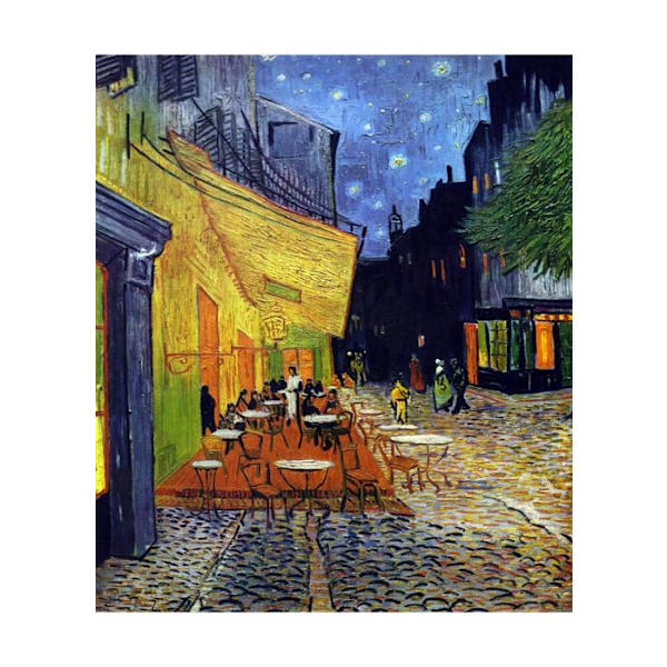 Handklippt träpussel - Van Gogh: Kaffe på kvällen - 250 bitar - MICHELE WILSON PUSSEL Flerfärgad