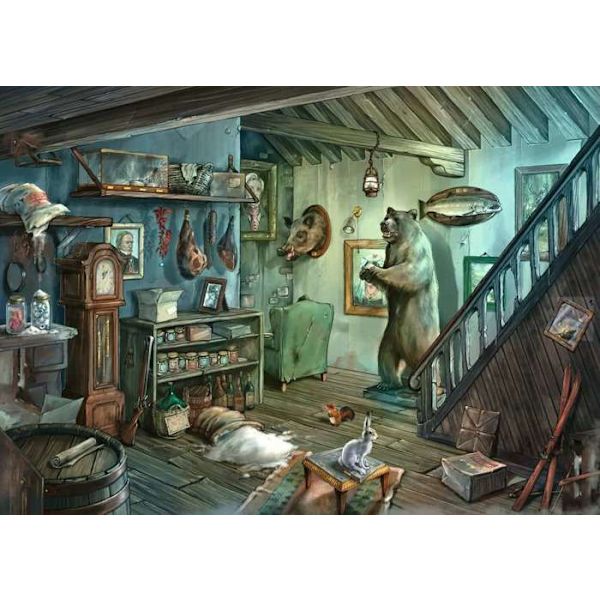 Escape-pussel - Skräckens källare - Ravensburger - Pussel Escape Game 759 bitar - Från 14 år Flerfärgad