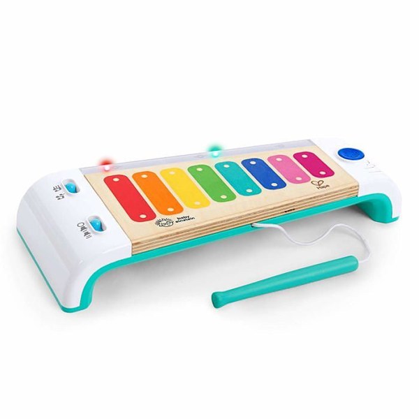 Hape - Baby Einstein taktil och elektronisk trämusikalisk uppvaknande leksak - Xylofon magisk touch Flerfärgad