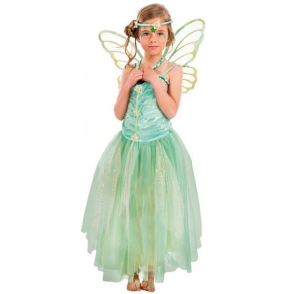 Dækkostume Fe Danaé CHAKS - Kjole, vinger, hårbånd - Barn 5/6 år - Polyester Blå 5-6 år gammal