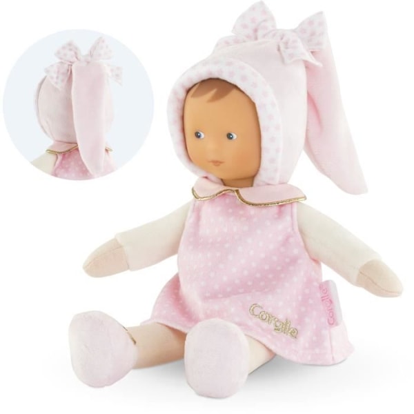 Täcke - COROLLE - Miss Rêves d'Étoiles - 25 cm - vaniljdoft - från födseln Rosa