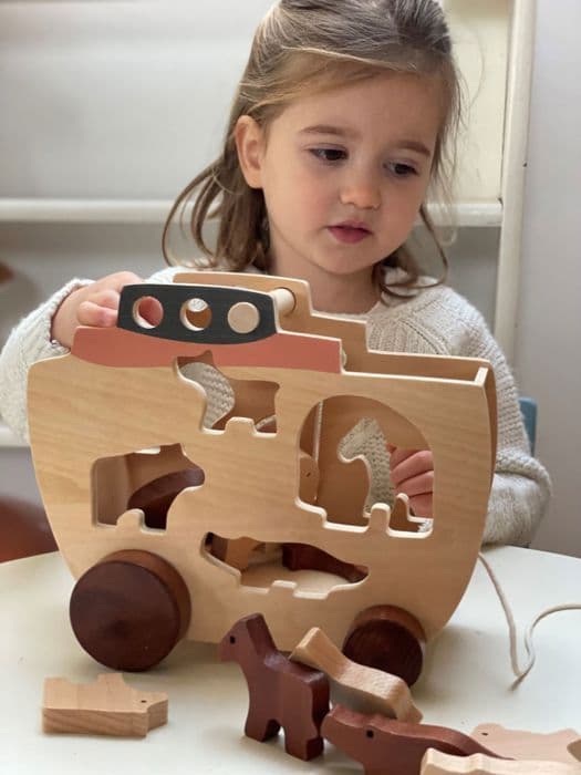 Noahs ark i træ med indbygning