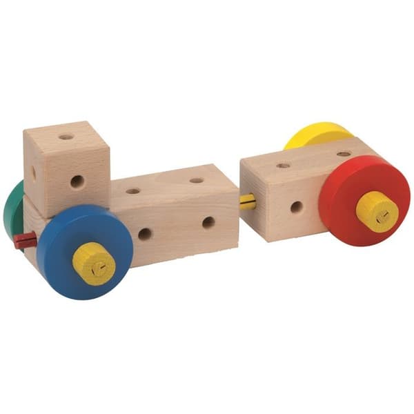 Byggelegetøj 34 dele beige