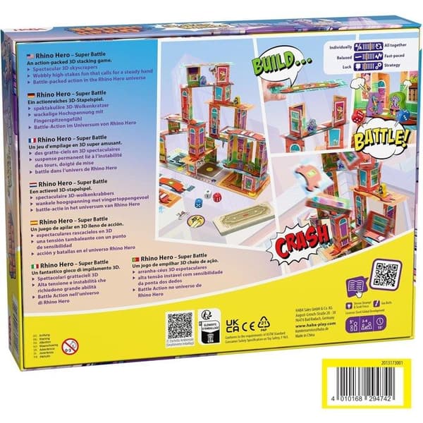 Haba - Spil Rhino Hero Super Battle Gul