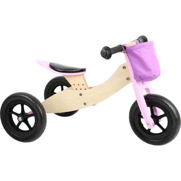 2-i-1 Maxi Pink Balance Bike-Tricycle Rosa