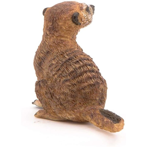 Sittande Meerkat-figur - PAPO - Plastfigur - Unik färg - För barn från 3 år och uppåt Enfärgad