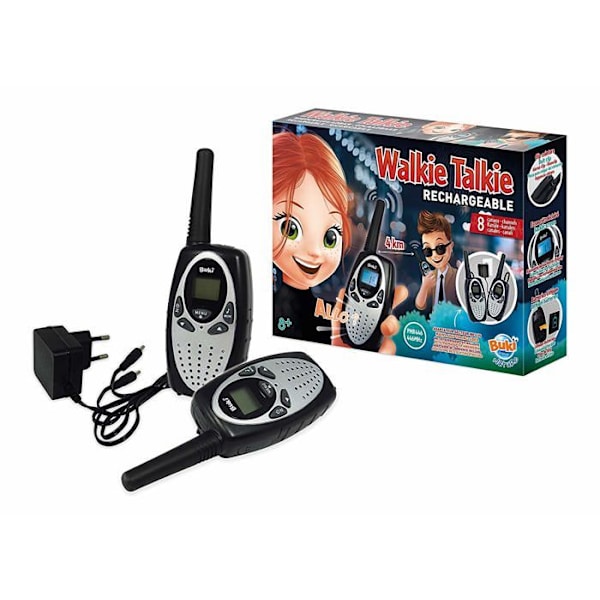 Talkie Walkie uppladdningsbar Blå