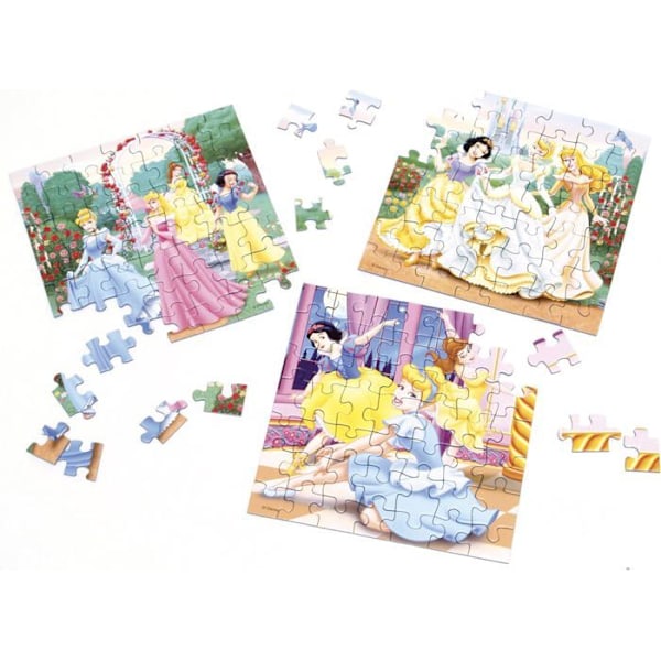 Pussel 3x49 bitar Disney Princesser, Från 5 år, Ravensburger Gul