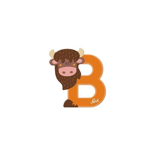 Puuettersi - Sevi - Bison - 10 cm - Sein decoración - Satunnainen väri Orange