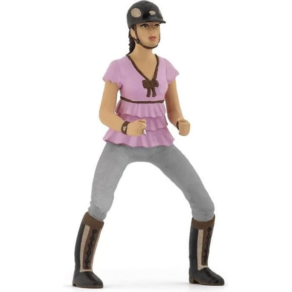 Figurine Cavalière mode - PAPO - HESTE, FOLDE OG PONIER - Rosa - Til springkonkurrencer