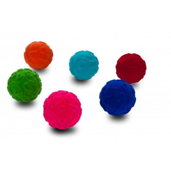 Set med 6 pedagogiska bollar - Märke - Modell - Naturgummi - Flerfärgad - Blandad