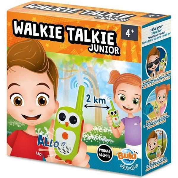 Talkie Walkie Junior - Buki - Vihreä - Alkaen 4-vuotiaille - Sekä tytöille että pojille Vihreä, Oranssi