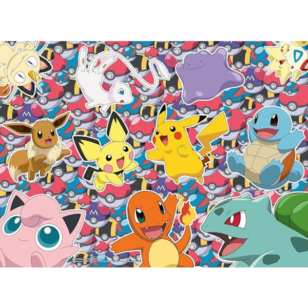 Pussel 100 bitar XXL: Pokémon: Redo för strid! Flerfärgad