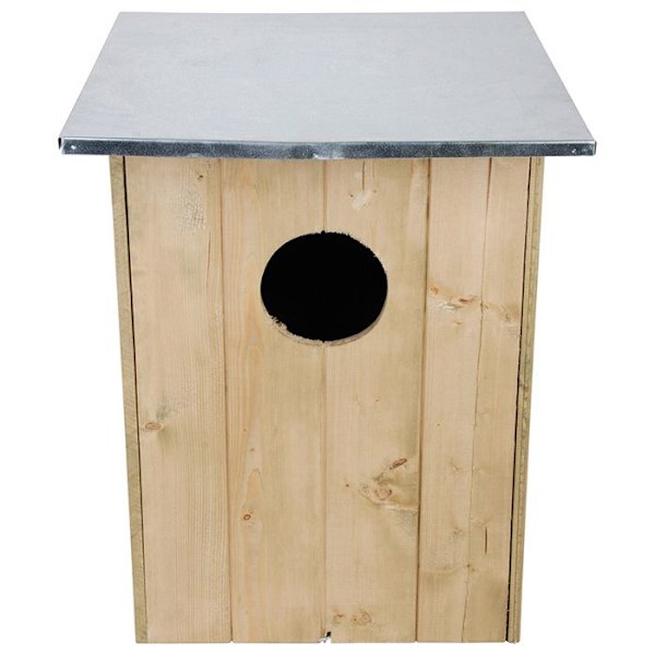 Holkasse för uggla - Esschert Design - Massivt trä - 47,5 x 47,5 x 59,7 cm