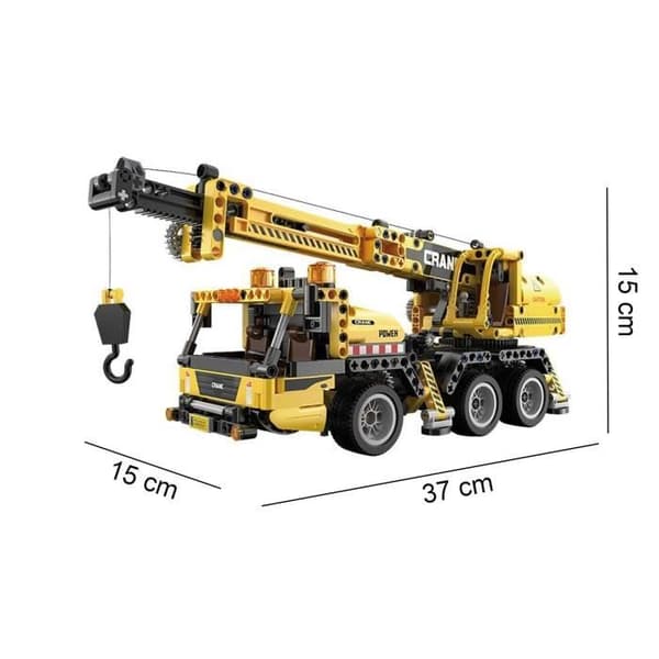 Blocs Cada C65005W Mobilkran Kranvinsj 658 dele Gul