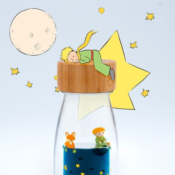 Petit Boum | Sensorisk flaske move Petit Prince - Blå - 14 x 4 cm Blå