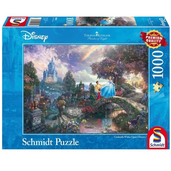 Pussel 1000 bitar - SCHMIDT SPIELE - Thomas Kinkade Studios - Disney Askungen - 1000 bitar Flerfärgad