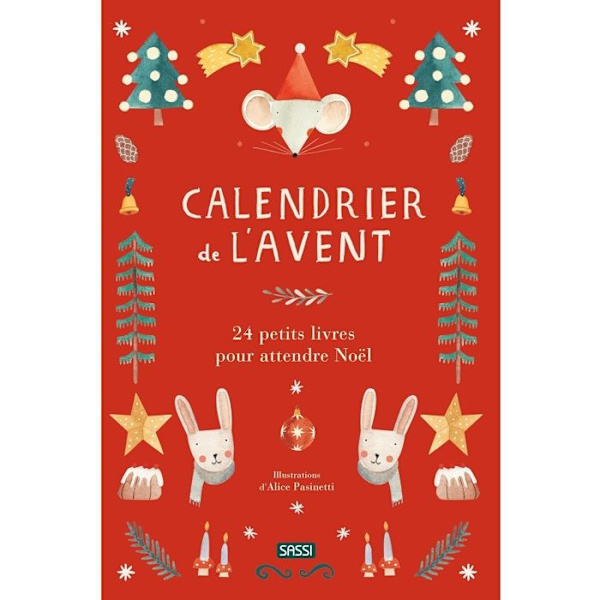 Sassi Junior - Adventskalender 24 små röda böcker Röd